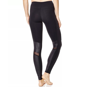 OEM New Hot Leggings Yoga Sport Women Leggings Fitness Yoga Pants Solid <b>High</b> Waist Elastic Gym Leggings for women - Product Image 4