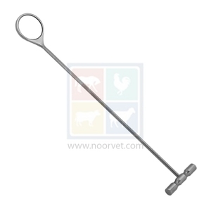 Miroir dentaire équin en acier inoxydable de 18 pouces Instrument de soins dentaires efficace pour chevaux pour une utilisation chirurgicale vétérinaire - Product Image 1