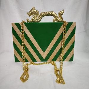 Women's Branded Luxury Evening Clutch Handbag Resin Clutches With Embroidery <b>Acrylic</b> Handmade Evening Bags for Parties - Product Image 3