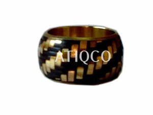 Bleu Or Tissé Conception Laiton Métal Serviette Anneau Titulaire Classique Cercle Serviette Boucles Titulaire pour La Décoration De Table De Fête - Product Image 3