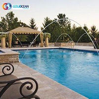 Fuente de agua para piscina, fuente de flujo Laminar con música, gran oferta