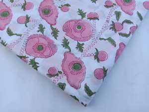 Tela Jaipuri India, Tela con Estampado a Mano - Product Image 6