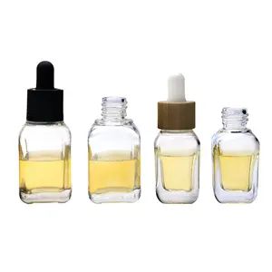 15 ml 30 ml 50 ml square aromatherapy attar perfume oils China essential oil glass bottles Manufacturer