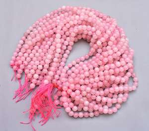 Perles de pierre précieuse naturelle et lisse Rose Quartz, pour la fabrication de bijoux, vente en gros, Grade A, - Product Image 4