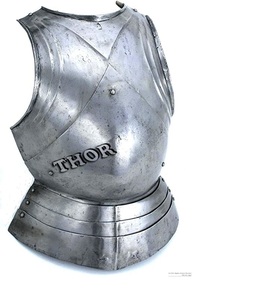 Chaqueta de armadura Medieval de acero de calibre 18, armadura de caballero Guerrero, chaqueta de plata pulida - Product Image 4