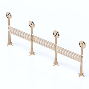 ที่ดีที่สุดอิตาลีประสานที่กำหนดเองอุปสรรคคิวไม้สำหรับระบบการจัดการคิว - Product Image 5