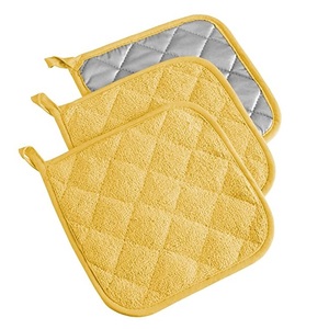 Orange color cotton soft potholder cotton oven mitt glovesPot mat <b>pot</b> <b>holder</b> in stock - Product Image 5