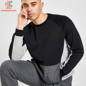 2024 hommes de haute qualité personnalisé sweats à col rond décontracté vêtements d'hiver solide motif imprimé tissu uni teint prix de gros - Product Image 5
