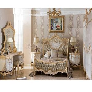 Muebles de dormitorio de madera de teca de estilo contemporáneo, juego de muebles de dormitorio de madera personalizado de estilo Vintage, juegos de dormitorio tallados de lujo - Product Image 1