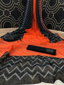 Tenue de soirée style ethnique pour femmes, nouvelle collection, vêtement de mariage avec chemisier, vente en gros, bas prix, Georgette brodée, paillettes, travail - Product Image 4