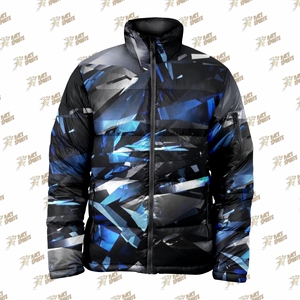 Chaqueta acolchada de invierno negra larga de nailon con logotipo personalizado OEM al por mayor, abrigo de burbujas, chaquetas acolchadas para hombre, chaqueta bomber para hombre 2025 - Product Image 3