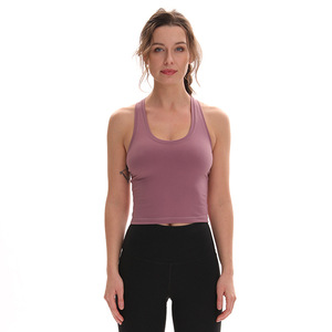 Manufacturer Fortuners's Calls Custom Cotton Summer Workout <b>Singlet</b> <b>Running</b> Gym Tank Crop Top Sexy Women's Yoga Sports Tank Tops - Product Image 6