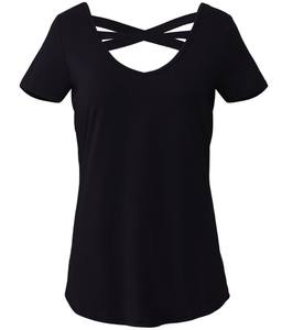 2020 mode femmes/dames coquille tissu lacets conception au sommet partie T-Shirt femmes du Bangladesh prix très bon marché - Product Image 2