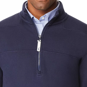 แจ็คเก็ตไมโครโพลีเอสเตอร์สีน้ำเงินกรมท่าแบบใหม่สำหรับทุกเพศทุกวัย ผลิตตามความต้องการและความต้องการของลูกค้า (OEM) - Product Image 3