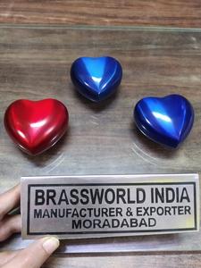 Recuerdo de Corazón De Guijarro, urna de cremación, suministros funerarios, Brassworld, India - Product Image 5