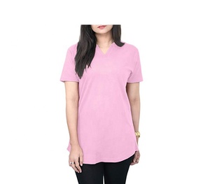 Camisetas de algodón y poliéster para mujer, al por mayor, de alta moda. - Product Image 5