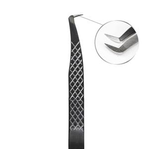 Extensions de cils à finition mate Pince à épiler individuelle Volume à 90 degrés Pince à épiler pour l'application de faux cils en gros - Product Image 3