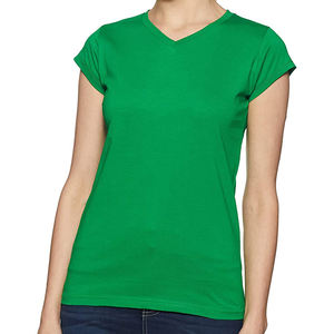 Custom <b>green</b> Woman T-Shirt plain Plain Ladies Black <b>Tshirt</b> Blank Cotton - Product Image 1