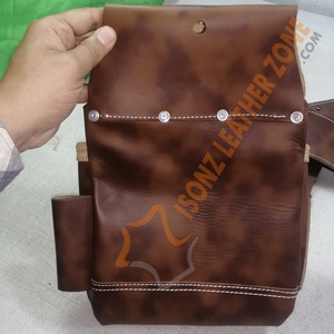 Electrician <b>Leather</b> <b>Tool</b> Belt Pouch Bag - Product Image 4