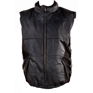 Gilet de motard en cuir pour homme, Logo personnalisé, nouveau Design 2019 - Product Image 1