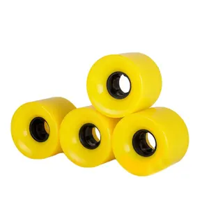 Professional 4 wheels long board skateboard Dancing and Sliding High Rebound 70MM PU Skate Longboard Wheels