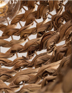 Abat-jour en jacinthe d'eau écologique, qualité de luxe, aspect Vintage du Vietnam - Product Image 5