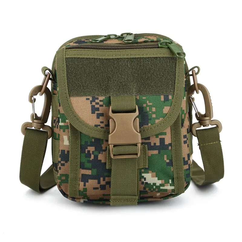 Trendy Canvas Messenger Crossbody Bag Small Tactical Sling Shoulder Casual Bag for Mens Women