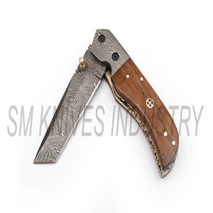 Damascus <b>Knife</b> Custom Handmade Beautiful Liner <b>Lock</b> Folding <b>Knife</b> Twist Pattern (smk1261) - Product Image 4