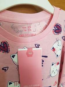 Restos de prendas de vestir de la marca etiquetas niños niñas de manga larga de algodón Casual huellas cuello redondo prendas T camisas Bangladesh mucho Stock - Product Image 3