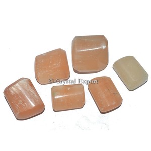 Juego de runas caídas de selenita, suministros de piedra curativa Fengshui - Product Image 3