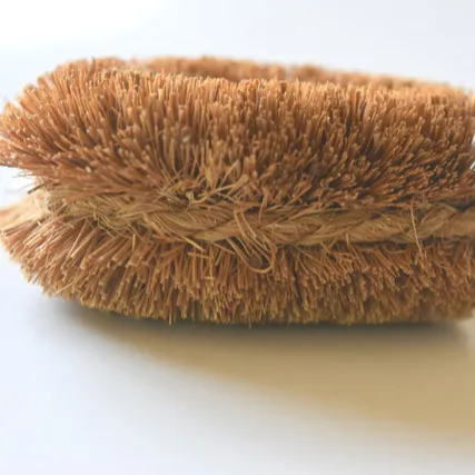 Hand Made High Quality Natural Eco Friendly Coconut Fiber Scrubbing Brush for Kitchen Toilet