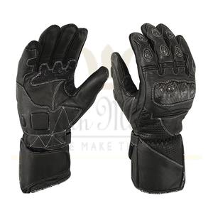 Guantes de cuero para motociclista, accesorio deportivo para carreras de motos - Product Image 3