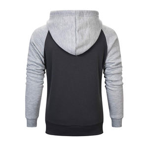 Sweat à capuche surdimensionné vintage brodé personnalisé 2025 pour hommes, vêtements d'hiver à poches kangourou de couleur unie avec capuche pour l'automne - Product Image 3