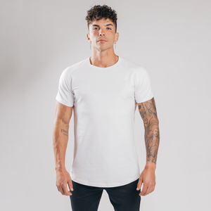 T-shirt col rond pour homme, tricot à tissu doux de haute qualité, 100% coton, impression personnalisée - Product Image 3