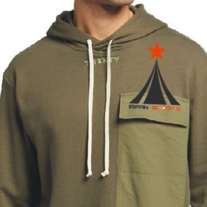 2021 Sunnyside hommes décontracté pull à capuche à la mode poche allongée vêtements extérieurs avec 100% coton élégant polaire pour l'hiver - Product Image 2