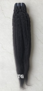 Extensiones de Cabello Humano Virgen Indio de Doble Trama, 20'', Corte Liso Rizado, Cutícula Alineada, a Precios de Mayoreo - Product Image 5