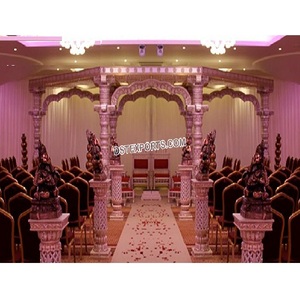 Décoration de Mandap unique pour mariage traditionnel, magnifique Mandap indien pour mariage, Mandap traditionnel époustouflant pour mariage au Royaume-Uni - Product Image 1