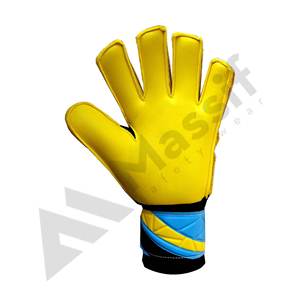 ถุงมือฟุตบอลแบบปรับแต่งได้สำหรับมืออาชีพถุงมือกีฬาผู้รักษาประตูแบบนิ่มพิมพ์ลายหนัง/ลาเท็กซ์/สแปนเด็กซ์ปรับแต่งได้ - Product Image 3