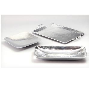 คลาสสิกตกแต่งเงินชุบโลหะให้บริการถาดอินเดียที่ทำด้วยมือที่มีคุณภาพสูงสแตนเลสทรงกลม - Product Image 2