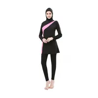 Maillot de bain musulman pour femmes, couverture complète, grande taille, Hijab, burkini, vêtements de plage, tendance 2020