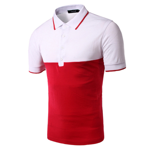 Nueva llegada de algodón de alta calidad para hombres jóvenes para camiseta de polo patrón sólido de manga corta antiarrugas de talla grande de moda - Product Image 1