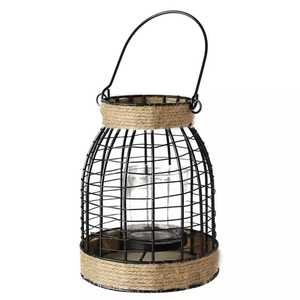 FABRICANT EN GROS VINNTAGE EN FER FORGÉ NORDIQUE PORTABLE BOUGIE LANTERNE - Product Image 1