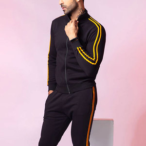 Ensemble 2 pièces de vêtements de printemps pour hommes, Streetwear, survêtements pour hommes, Logo personnalisé, jogging, survêtement ajusté - Product Image 4