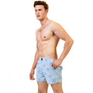 Bóxer de tela para hombre, ropa interior Gay de cintura baja, pantalones cortos de algodón, OEM, licra, GSM, técnica, Color, diseño de salud - Product Image 3