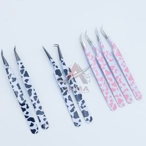 แหนบสำหรับต่อขนตาทำจากสเตนเลสเคลือบกระดาษที่ผ่านการทดสอบด้วยมือติดโลโก้ได้ตามต้องการ - Product Image 4