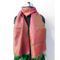 Lavinas Nuptiale Hiver Banarasi Soie Couleurs Assorties Dupatta Étole Femmes Hijab Châle Cou Enveloppe Sari Écharpe Couvre-chef Modèle 22