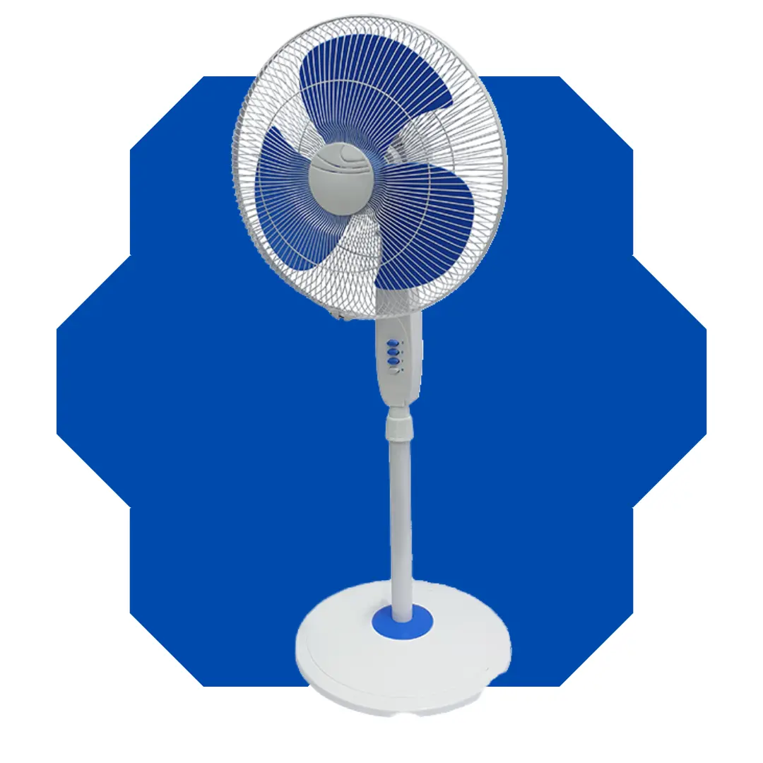 Direct Factory Stand Fan 5 Blade High Speed Home Decoration Energy Saving Pedestal Fan Standing Cooling Fan For Sale