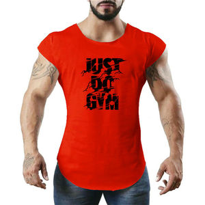 Camiseta sin mangas de entrenamiento para hombre, chaleco de Fitness sólido para gimnasio, entrenamiento corporal, con estampado personalizado, diseños OEM - Product Image 5