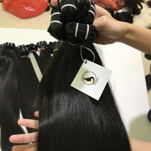 Vaste Top Qualité Directe Usine En Gros Machine trame 10A grade cheveux vierge Vietnamienne droite 100% extension de cheveux humains - Product Image 3