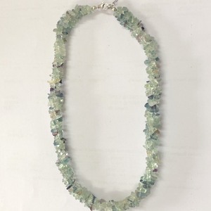 4mm 6mm naturel Fluorite pierre puces non coupées perles de pierres précieuses collier bijoux avec fermoir en argent Sterling ensemble prix de gros en ligne - Product Image 1
